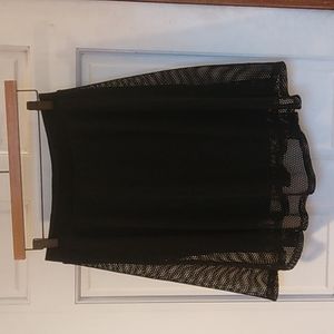 3/$15 Hottopic black skirt with fishnet overlay